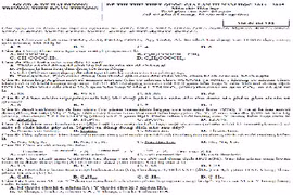 Đề thi thử THPT quốc gia 2015 môn Hóa học THPT Đoàn Thượng