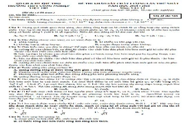 Đề thi thử THPT quốc gia 2015 môn Vật Lý tỉnh Phú Thọ