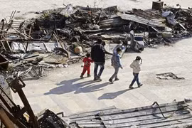 Thành phố Aleppo bình yên trong đổ nát qua ảnh Sputnik