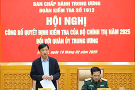 Công bố quyết định kiểm tra đối với Quân ủy Trung ương