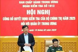 Công bố quyết định kiểm tra đối với Quân ủy Trung ương