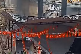 Sau vụ nổ khí gas ở nhà hàng bia, 3 người bị thương