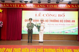Thăng cấp hàm Đại tá cho Phó Giám đốc Công an tỉnh Quảng Ninh