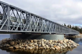 Biết gì về cầu dàn Bailey chuẩn bị được lắp ở sông Tô Lịch?