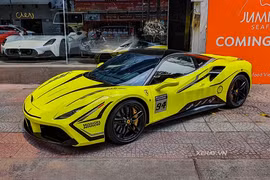 Ferrari 488 GTB của Cường Đô la được dân chơi Tiền Giang "lột xác”