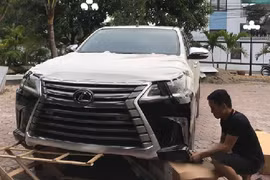 Xem thợ Việt độ bán tải Toyota Hilux phong cách Lexus LX570