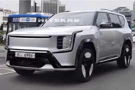 Kia EV9 chạy điện lộ diện trên đường thử, hé lộ thời điểm ra mắt