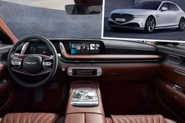 Cận cảnh xe sang Genesis G90 2023 có nội thất sang chảnh 