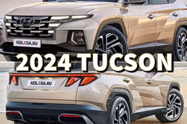 Hyundai Tucson 2024 lộ thiết kế, có trang bị giống SantaFe mới
