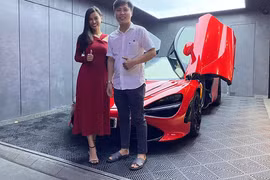 Hoa hậu Trương Thu "tậu" siêu xe McLaren 720S hơn 24 tỷ tặng chồng