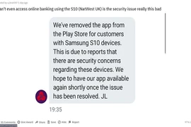 Các ngân hàng bắt đầu “tẩy chay” Galaxy S10 do lỗ hổng vân tay