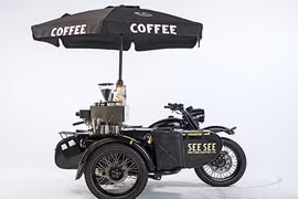 Xe môtô Ural độ xế bán cà phê di động cực chất