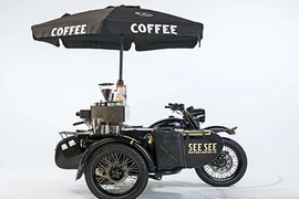 Xe môtô Ural độ xế bán cà phê di động cực chất
