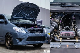 Dân chơi Indonesia nhét máy Toyota Supra vào xe Innova