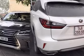 Bộ đôi xe sang Lexus ở Quảng Ninh dùng chung biển 6666