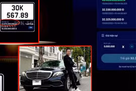 Biển số siêu đẹp 30K-567.89 bán được 16,5 tỷ sau khi đại gia bỏ cọc