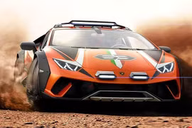  Lamborghini Huracan Sterrato bản off-road bị "tóm sống" khi chạy thử