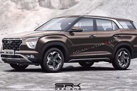 Hyundai Creta 7 chỗ, giá rẻ lần đầu tiên chạy trên đường phố