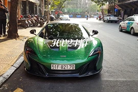 Chồng Diệp Lâm Anh khoác áo “tắc kè” cho siêu xe McLaren 650S 