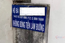 TP.HCM: Chủ hộ bị bêu tên vì không đóng 3 triệu làm đường