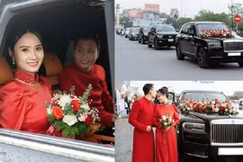 Rolls-Royce Cullinan hơn 40 tỷ làm xe rước dâu "giản dị" ở Hưng Yên