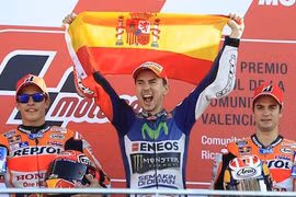 Jorge Lorenzo là nhà vô địch mới tại MotoGP 2015