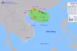 Bão số 3 gây mưa to cục bộ ở Bắc Bộ và Trung Bộ
