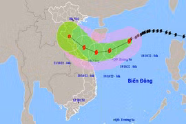 Bão số 6 cách quần đảo Hoàng Sa khoảng 350km về phía Đông Bắc