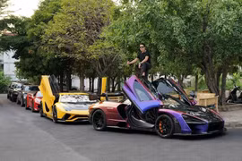 Hoàng Kim Khánh "show hàng" dàn siêu xe trăm tỷ ở Phúc Quốc, vắng Koenigsegg