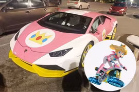 Siêu xe Lamborghini Huracan "làm đẹp" phong cách Công Chúa Peach