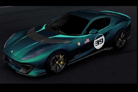 Ferrari 812 Competizione A “khoác áo” Blu Capri kỷ niệm Cavalcade