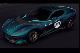 Ferrari 812 Competizione A “khoác áo” Blu Capri kỷ niệm Cavalcade