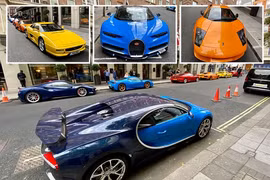 Dàn siêu xe trị giá gần 80 tỷ đồng đỗ sai chỗ bị phạt nặng 