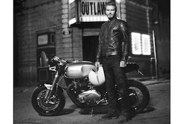 David Beckham làm “lộ hàng” cafe racer Triumph mới