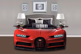 Cận cảnh chiếc giường 'siêu xe' Bugatti Chiron đầy sang chảnh