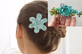 Ngắm BST phụ kiện hình hoa xương rồng đá tuyệt đẹp