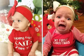 Sự thật sau những bức ảnh Giáng sinh tuyệt đẹp của bé