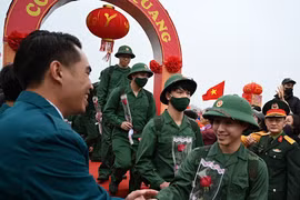 Ảnh: Ngày hội ra quân thực hiện nghĩa vụ quân sự