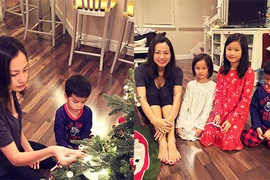 Siêu mẫu Ngọc Thúy tất bật chuẩn bị đón Giáng sinh