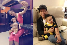 Ngắm con trai kháu khỉnh của ca sĩ Vy Oanh