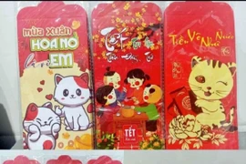 Độc đáo phong bao lì xì họa tiết mèo