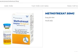 Thuốc điều trị ung thư Methotrexat bị thu hồi, Bidiphar nói gì?