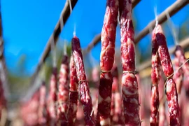 Thơm nức mũi hương vị Tết tại "làng thịt phơi nắng" ở Trung Quốc 