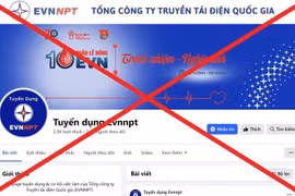 Cảnh báo fanpage giả mạo “Tuyển dụng Evnnpt”