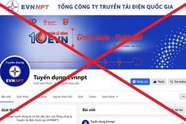 Cảnh báo fanpage giả mạo “Tuyển dụng Evnnpt”