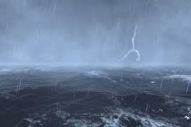 Áp thấp nhiệt đới gần Biển Đông sẽ gây mưa to, gió giật mạnh 