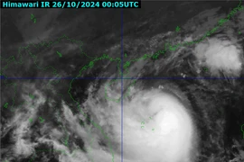 Bão Trà Mi đang hướng vào vùng biển các tỉnh miền Trung