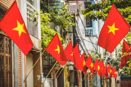 Thông báo treo cờ Tổ quốc dịp kỷ niệm ngày 19/8 và 2/9