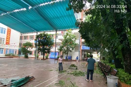 Hà Nội: Các trường học khẩn trương khắc phục hậu quả bão số 3 Yagi