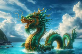 Hình tượng rồng biến hóa qua nét vẽ của trí tuệ nhân tạo